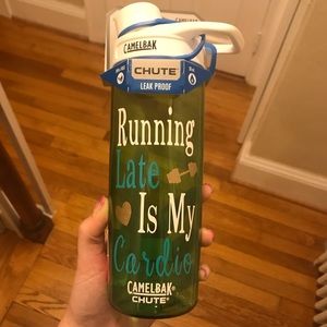 Running Late Is My Cardio Camelbak Water Bottle